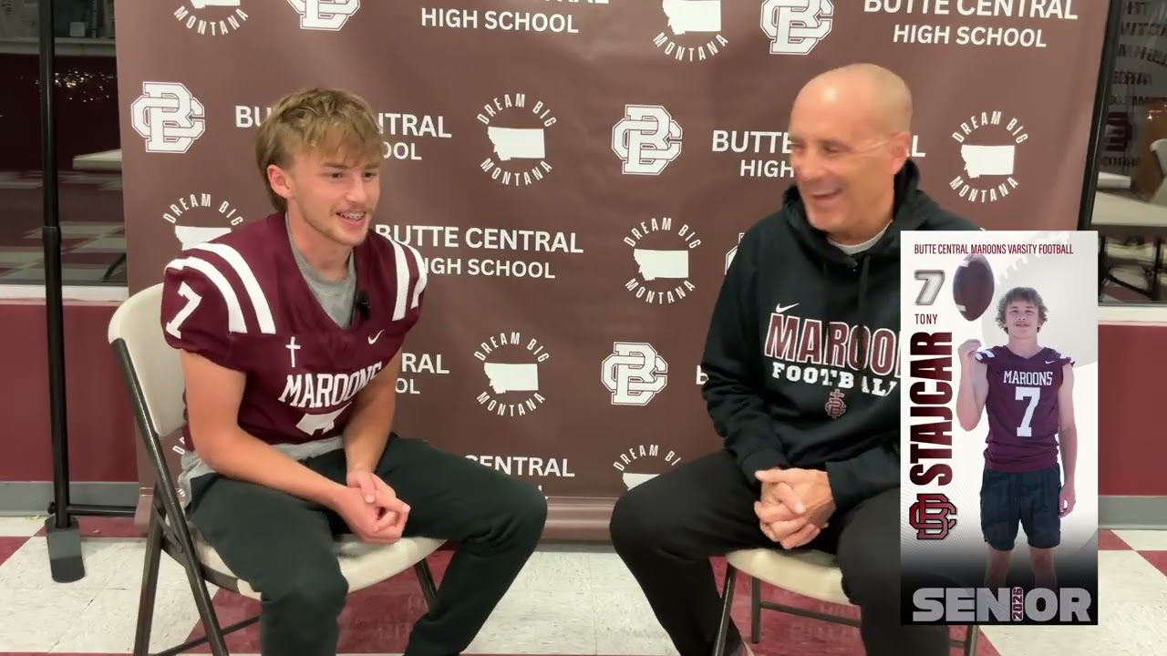 2025 Butte Central Maroon Football Senior Interviews