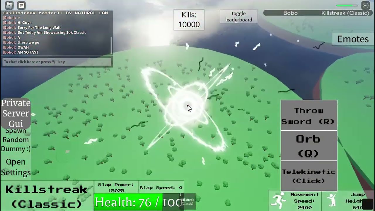 Killstreak Classic 10K Showcase(Slap Battles:Combat)