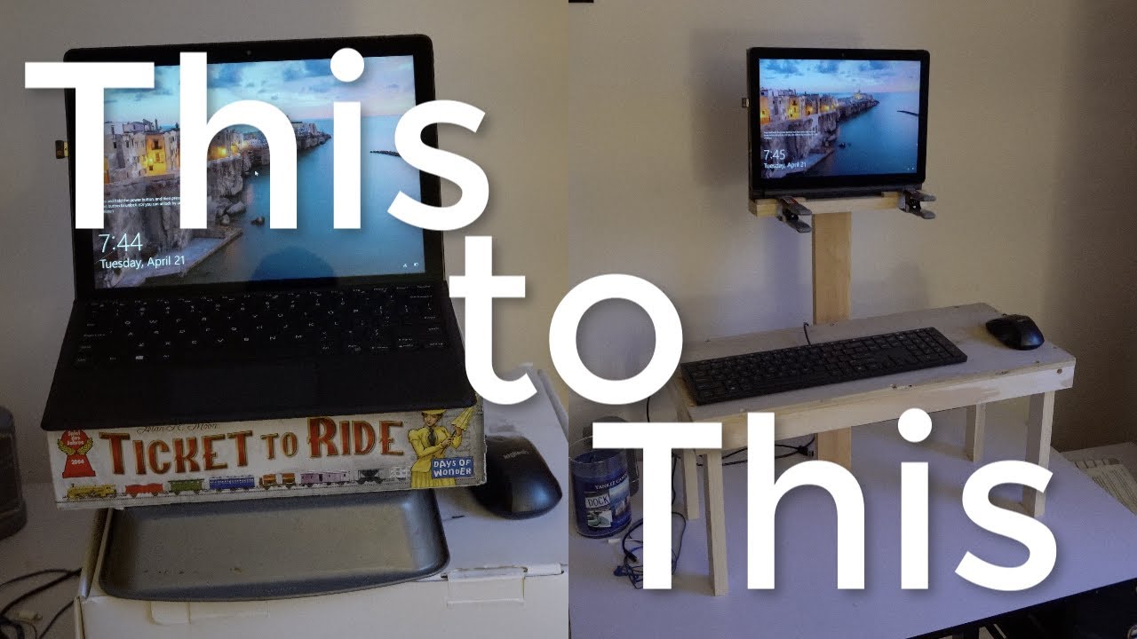 DIY Standing Desk From Scrap