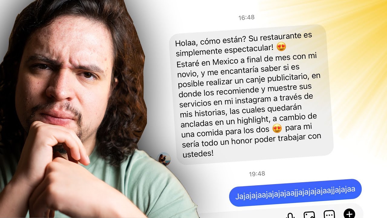 INFLUENCER PIDE COMIDA GRATIS