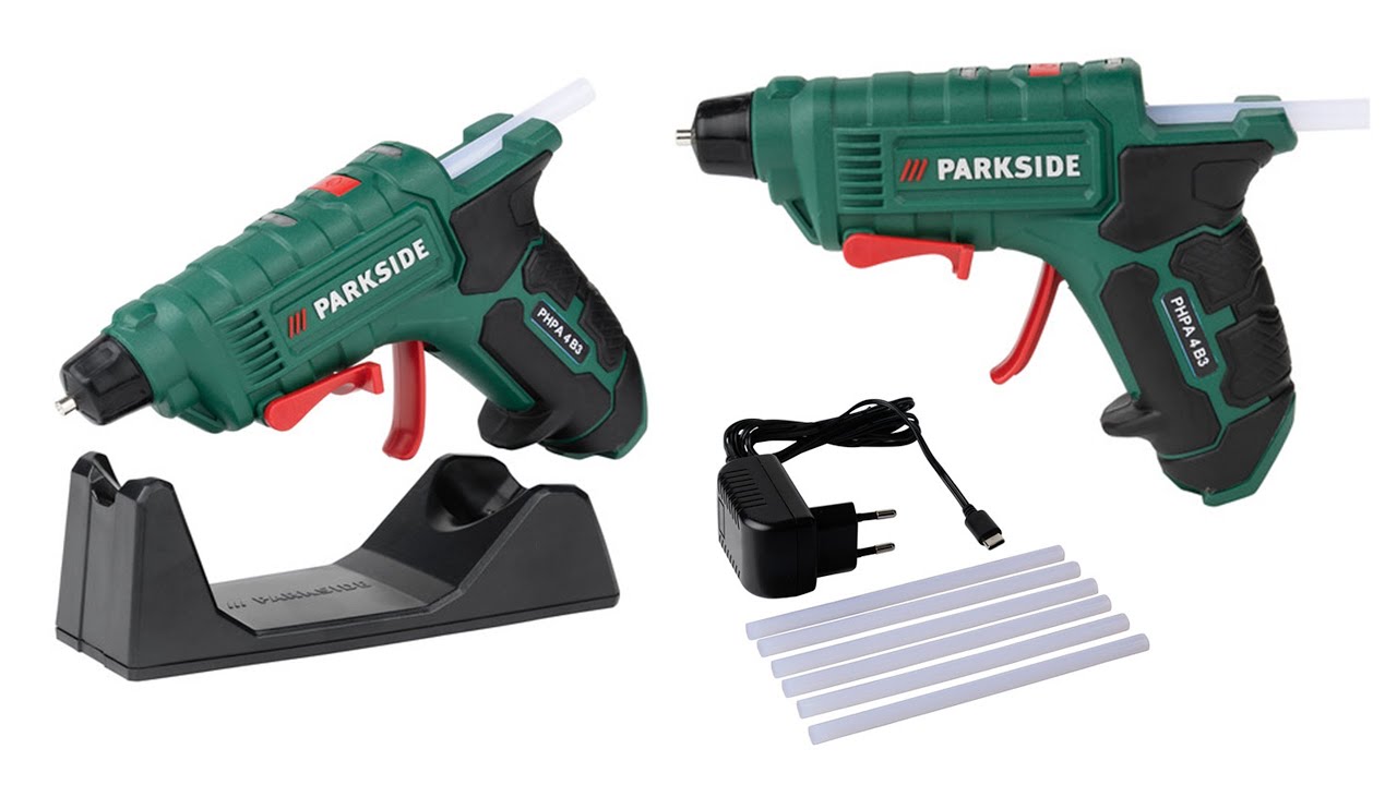 Parkside Cordless Hot Glue Gun PHPA 4 B3 TESTING