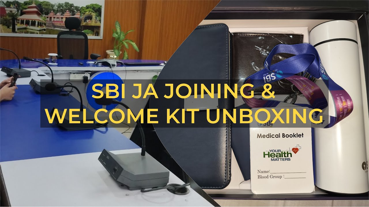 SBI Junior Associate Joining and Welcome Kit Vlog