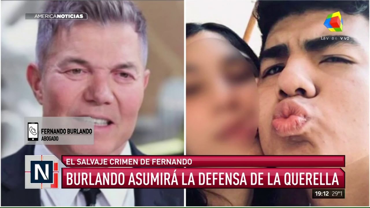 El salvaje cr&iacute;men de Fernando: Burlando asumir&aacute; la defensa de la querella