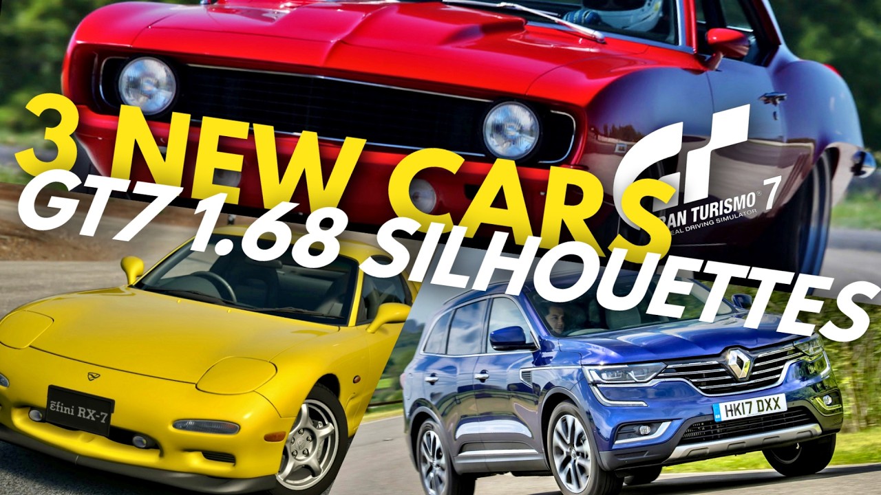 Силуэты GT7 1.68 | 3 новых автомобиля | Красный дьявол Camaro | RX7 | Обновление Gran Turismo от ...