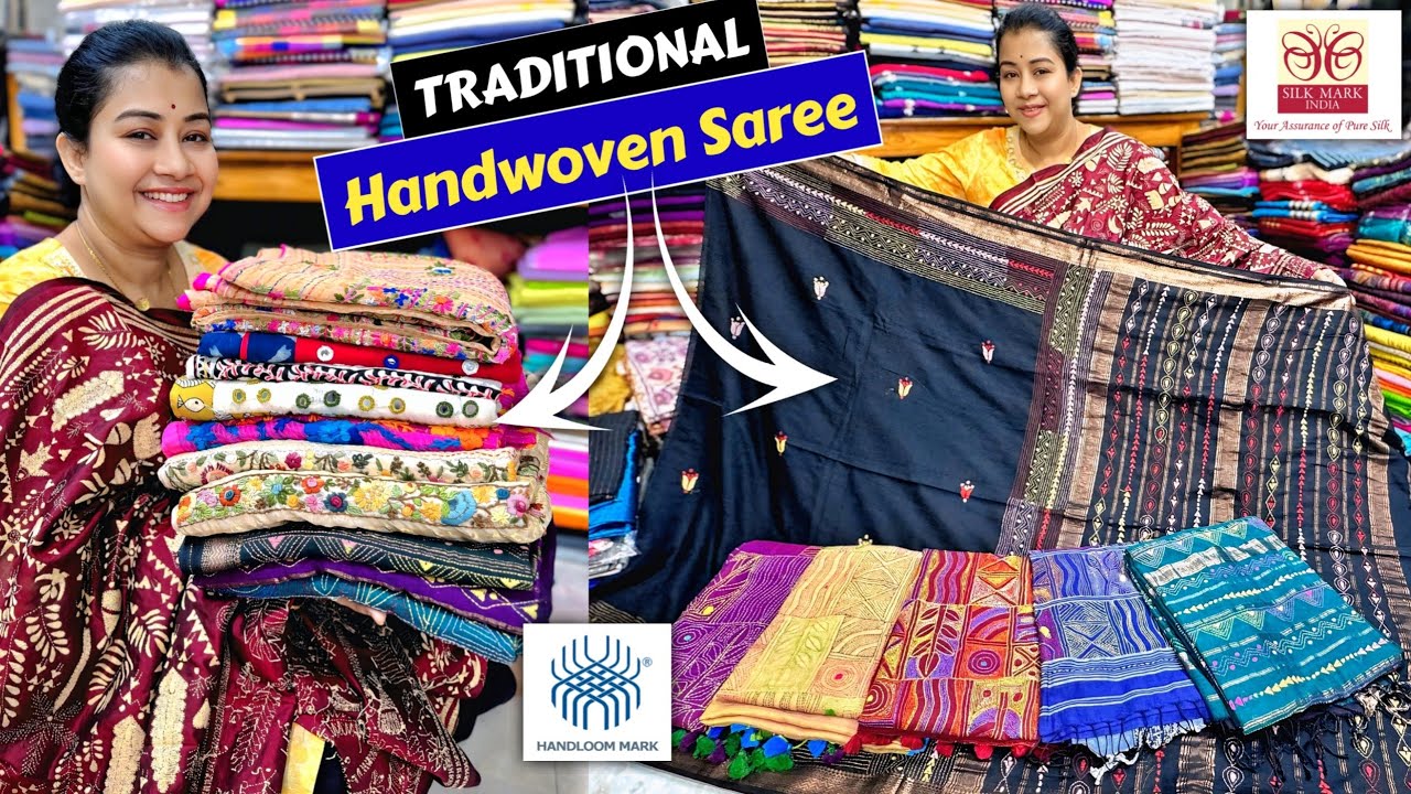 Kolkata Handwork & Pure Handwoven Saree Manufacturer - Wholesale Price | SAKSHI SAREES - 7980489385