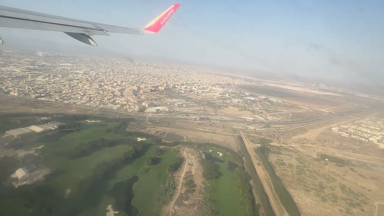 Air Arabia flight takeoff today from Sharjah Airport | Flight landing and takeoff #airarabia