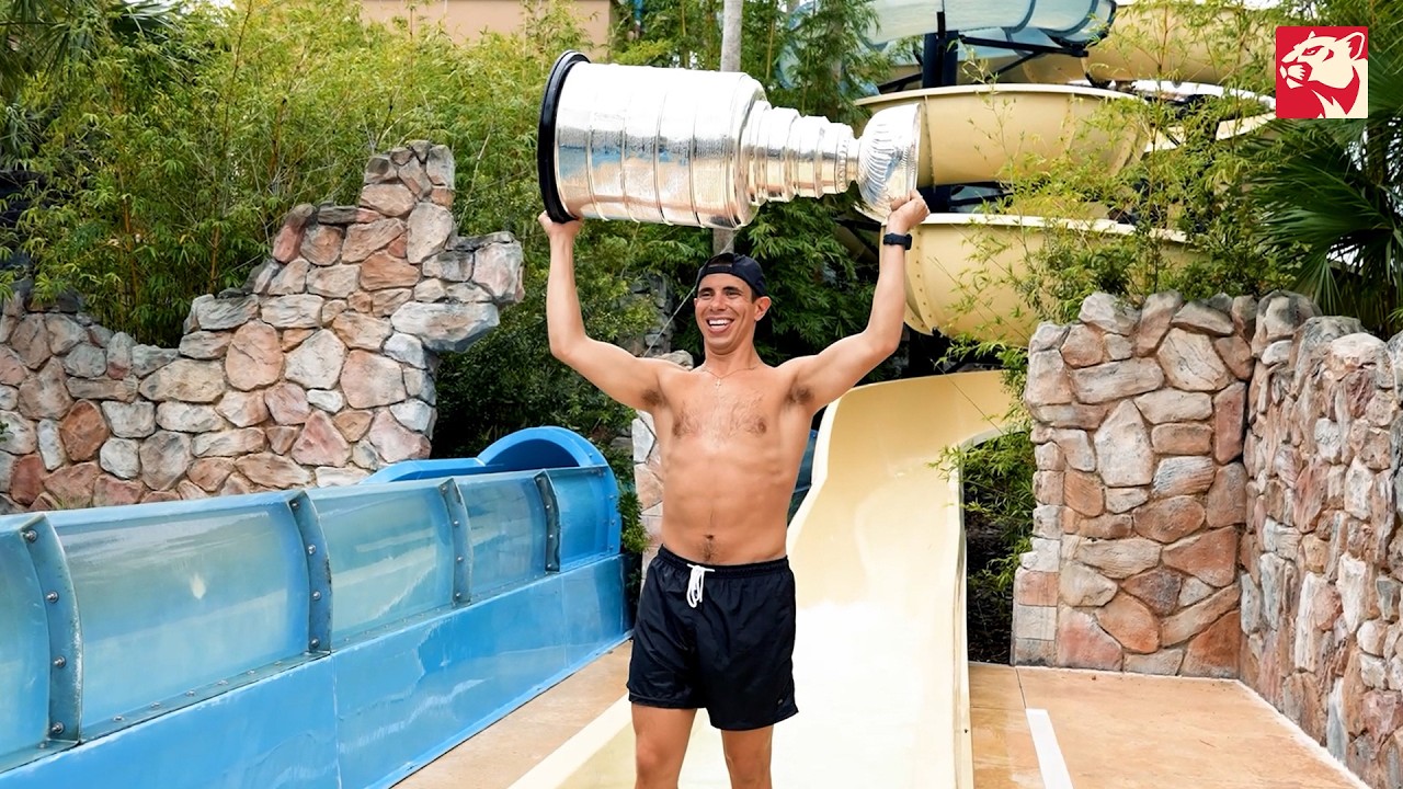 Evan Rodrigues' 2nd Day with the Stanley Cup 📍 Disney World