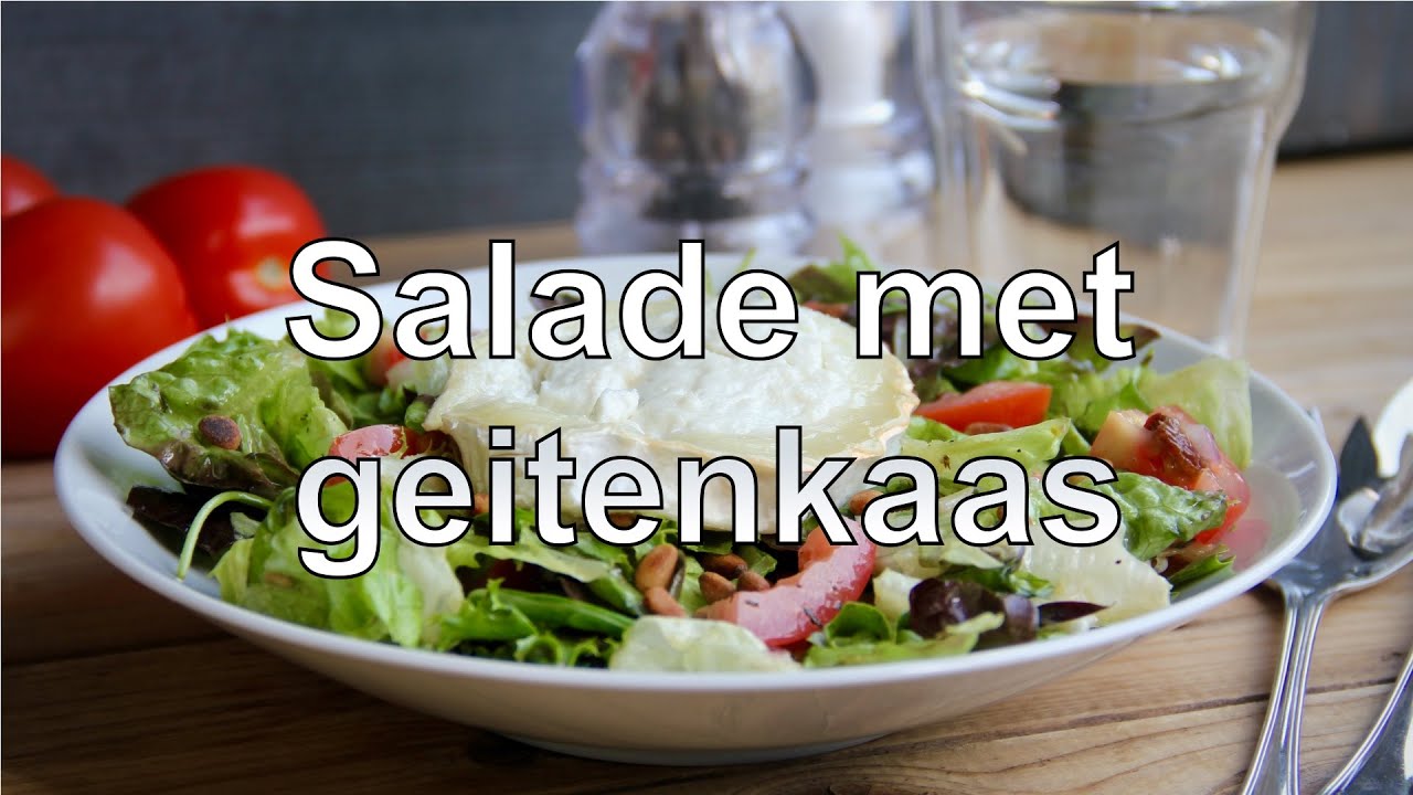 Salade met geitenkaas