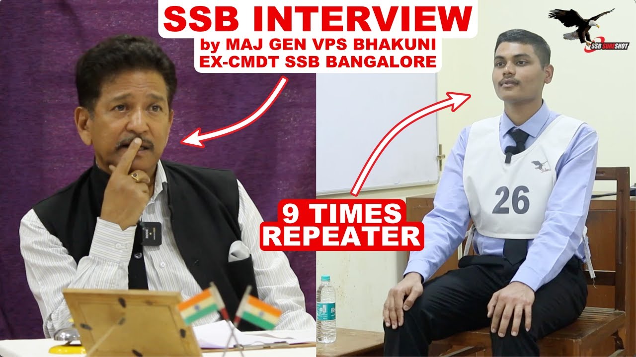 Live SSB Interview | Complete Personal Interview and Feedback by Maj Gen VPS Bhakuni