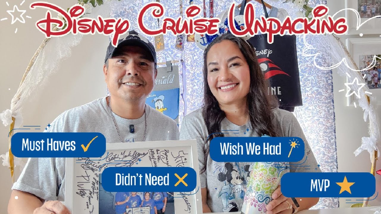 Disney Cruise Unpacking | Packing Wins, Fails, and Regrets