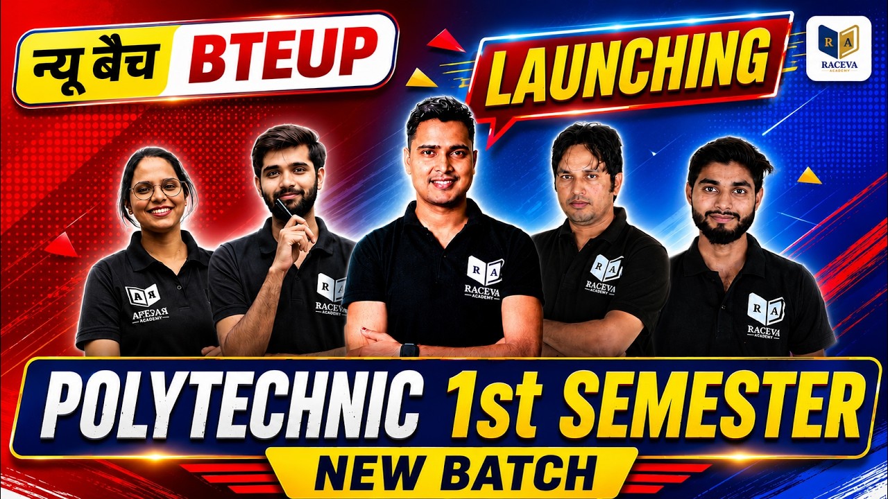 🚀 UP Polytechnic 1st Semester New Batch Launching 2026-27 | BTEUP All Branches | Raceva Academy