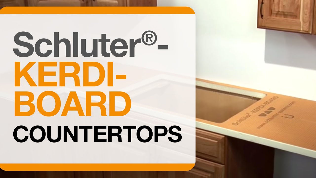 Schluter&reg;-KERDI-BOARD: Countertops