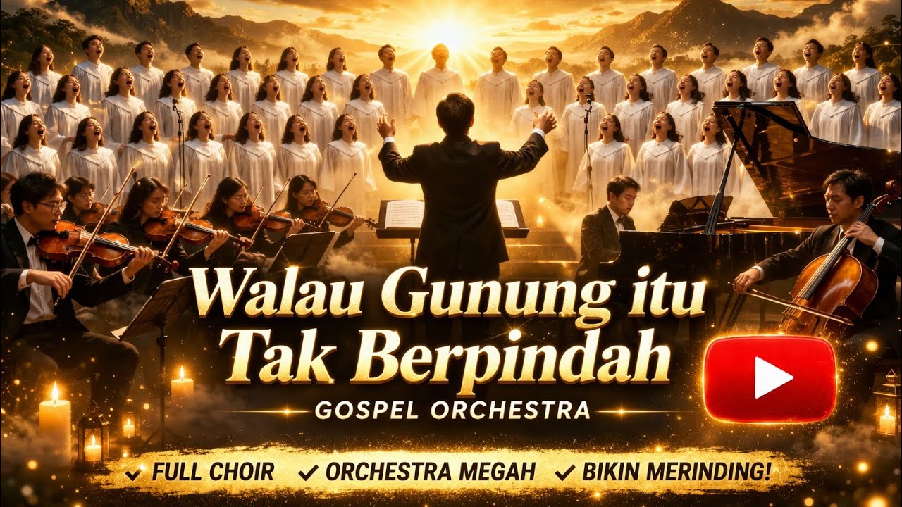 Walau Gunung Itu Tak Berpindah  –  Lagu Rohani Gospel Orchestra