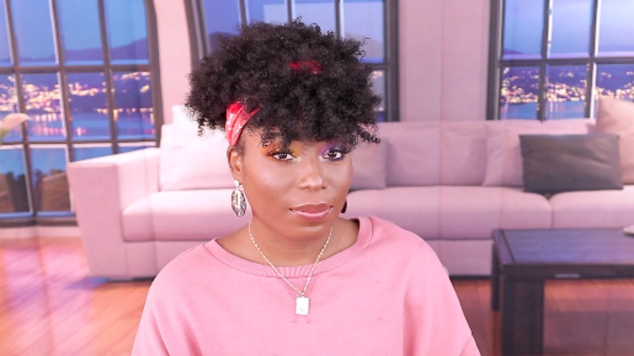 AMAZON AFRO KINKY CURLY WIG HEADBAND WITH BANG REVIEW