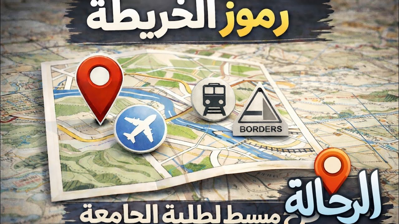 مبادي خرائط | جميع انواع الرموز📜📚🌍