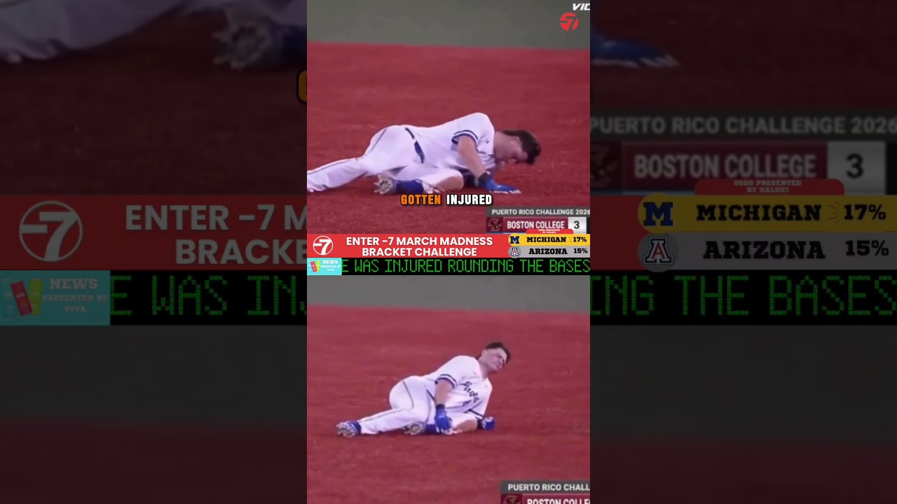 Graphic: Baseball player breaks ankle after hitting Home Run