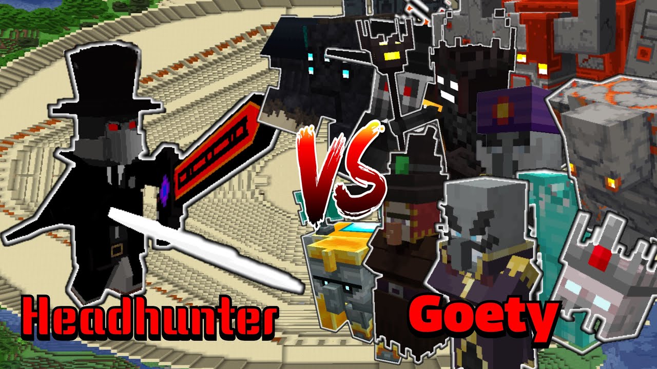 Headhunter VS Goety | Minecraft |Mobs Battle