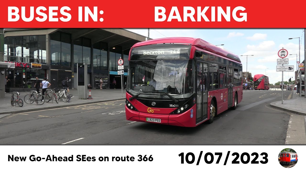London buses in Barking 10/07/2023