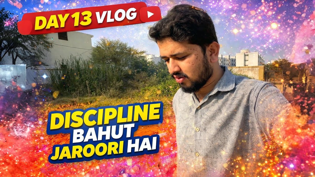 Day 13 Vlog😎 | Motivation Nahi, Discipline Chahiye 💯 | #rahullmanikk 