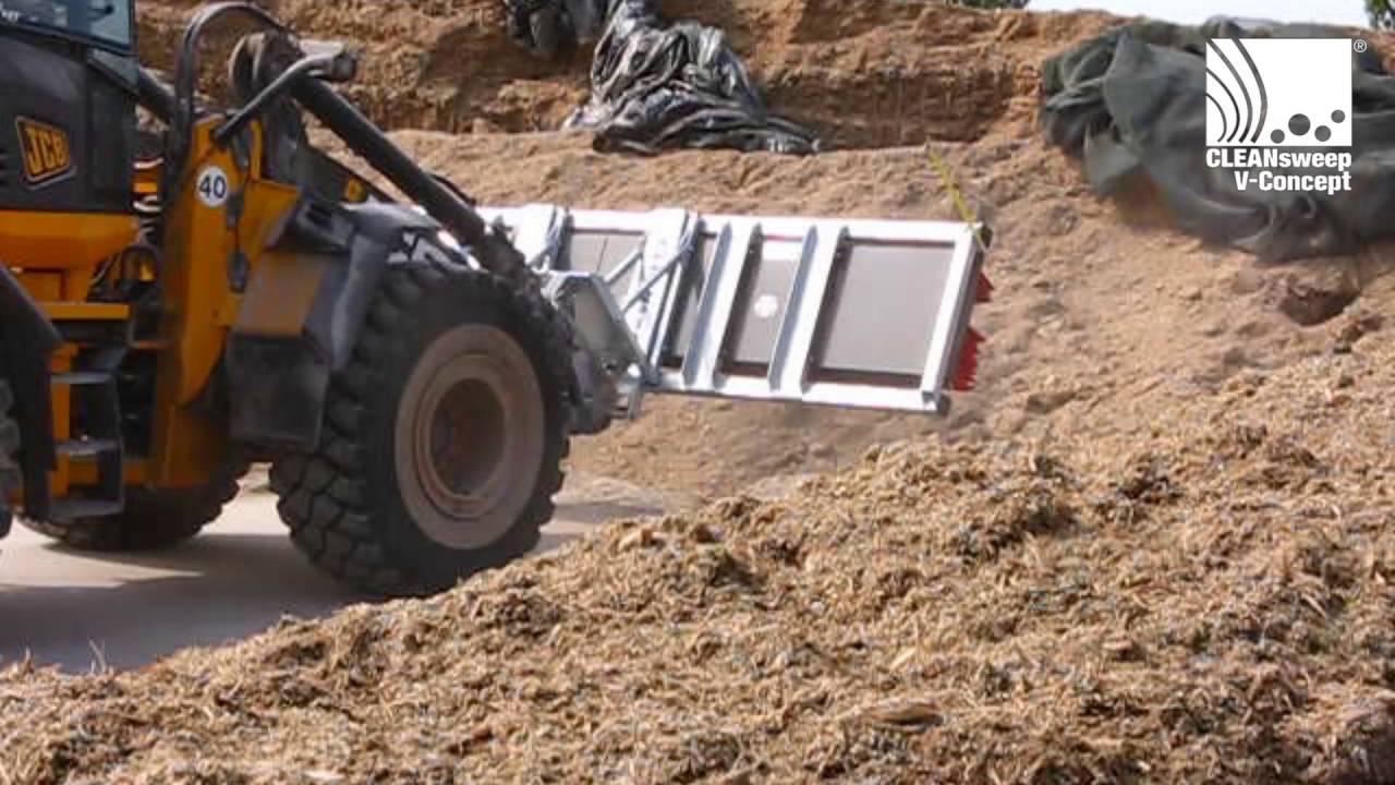 Schiebebesen bzw Blockbesen Biogasanlage - CLEANsweep V-Concept Kehrbesen