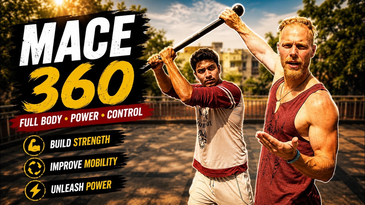 MACEBELL SWING | Steel Mace 360 | Indian Martial Arts ft. Surya Kungfu