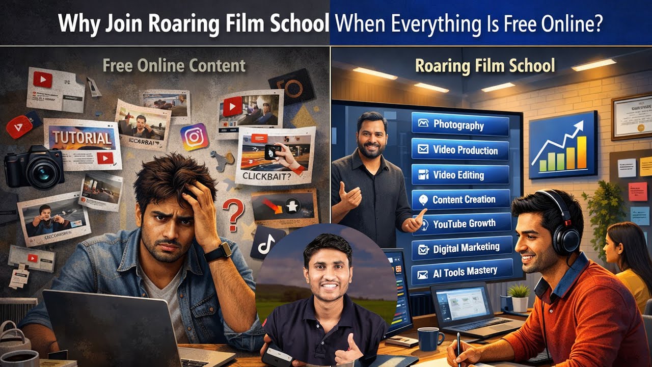 Why Join Roaring Film School When Everything is FREE Online? (Here is the Truth)