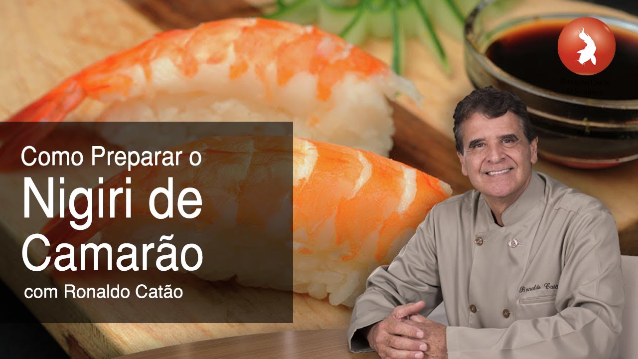 Como fazer Nigiri de Camarão - Ebi nigiri-zushi