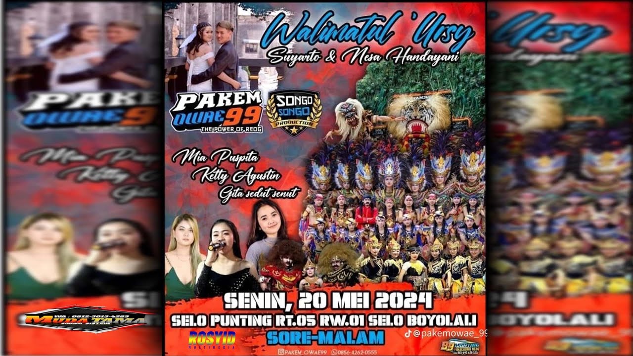 🔴LIVE SIANG REOG PAKEM | TASYAKURAN PERNIKAHAN NESA & SUYARTO | SENIN, 20 MEI 2024