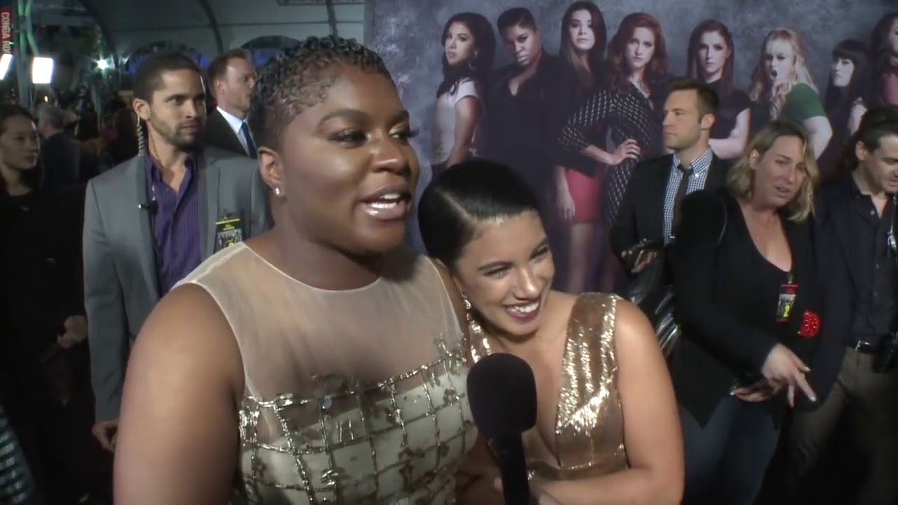 Pitch Perfect 2  Ester Dean & Chrissie Fit Red Carpet Movie Premiere Interview