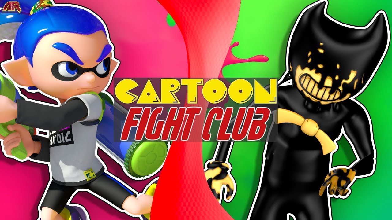 INKLING BOY vs BENDY! (Splatoon vs Bendy and The Ink Machine) (Bendy Animation) CARTOON FIGHT CLUB