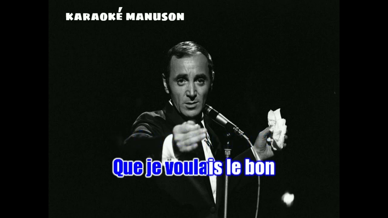 Karaoké Charles Aznavour - Hier encore Remix 2025