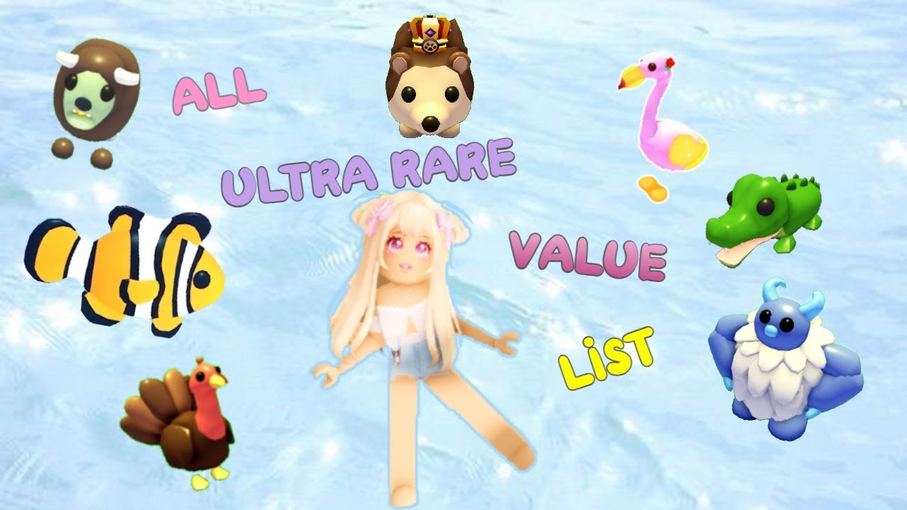 ALL ULTRA RARE PETS VALUE List/Ocean Egg Update 2021/Adopt Me/ Roblox