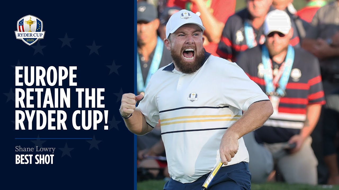 Shane Lowry Retains the Cup for Team Europe | 2025 Ryder Cup