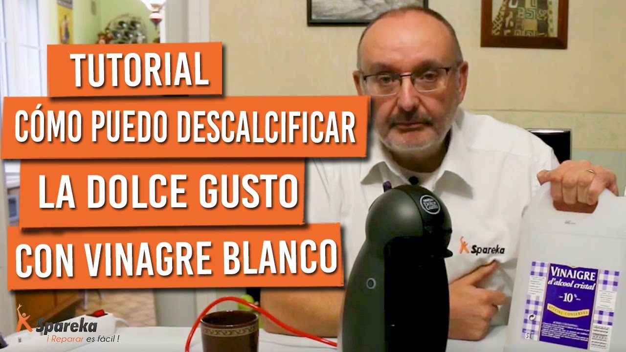 ¿Cómo puedo descalcificar Dolce Gusto con vinagre blanco?