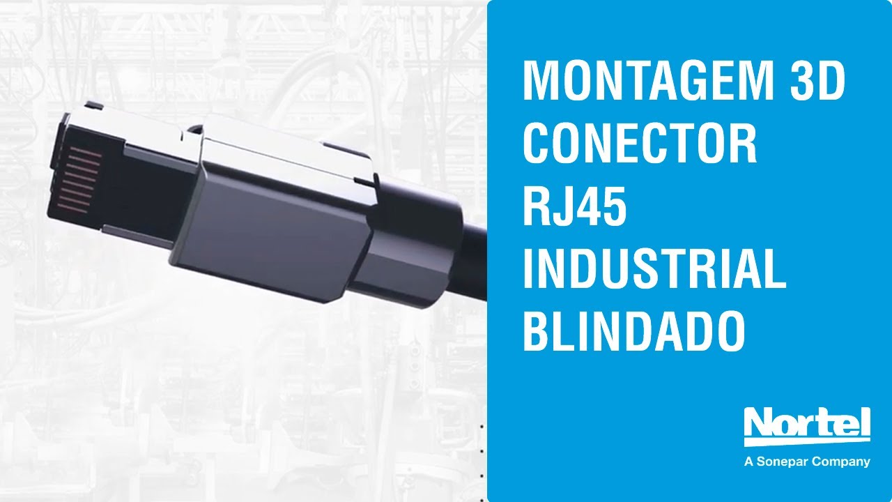 Dica | Montagem 3D - Conector RJ 45 Macho de Campo Industrial Blindado