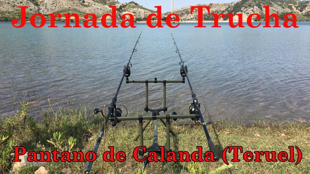 Las mejores imágenes de una Jornada de pesca a la Trucha en el Pantano Calanda (Teruel)