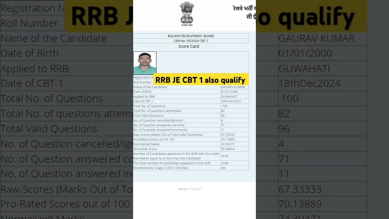 RRB JE CBT 1 also qualify #rrb #rrbje #locopilot #skjhasirpatna #sarkarinaukri #khansir #technician