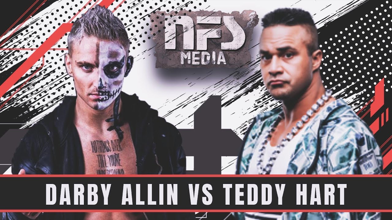 Darby Allin VS Teddy Hart #darbyallin #teddyhart #aew #indywrestling #wrestling #nfsmedia