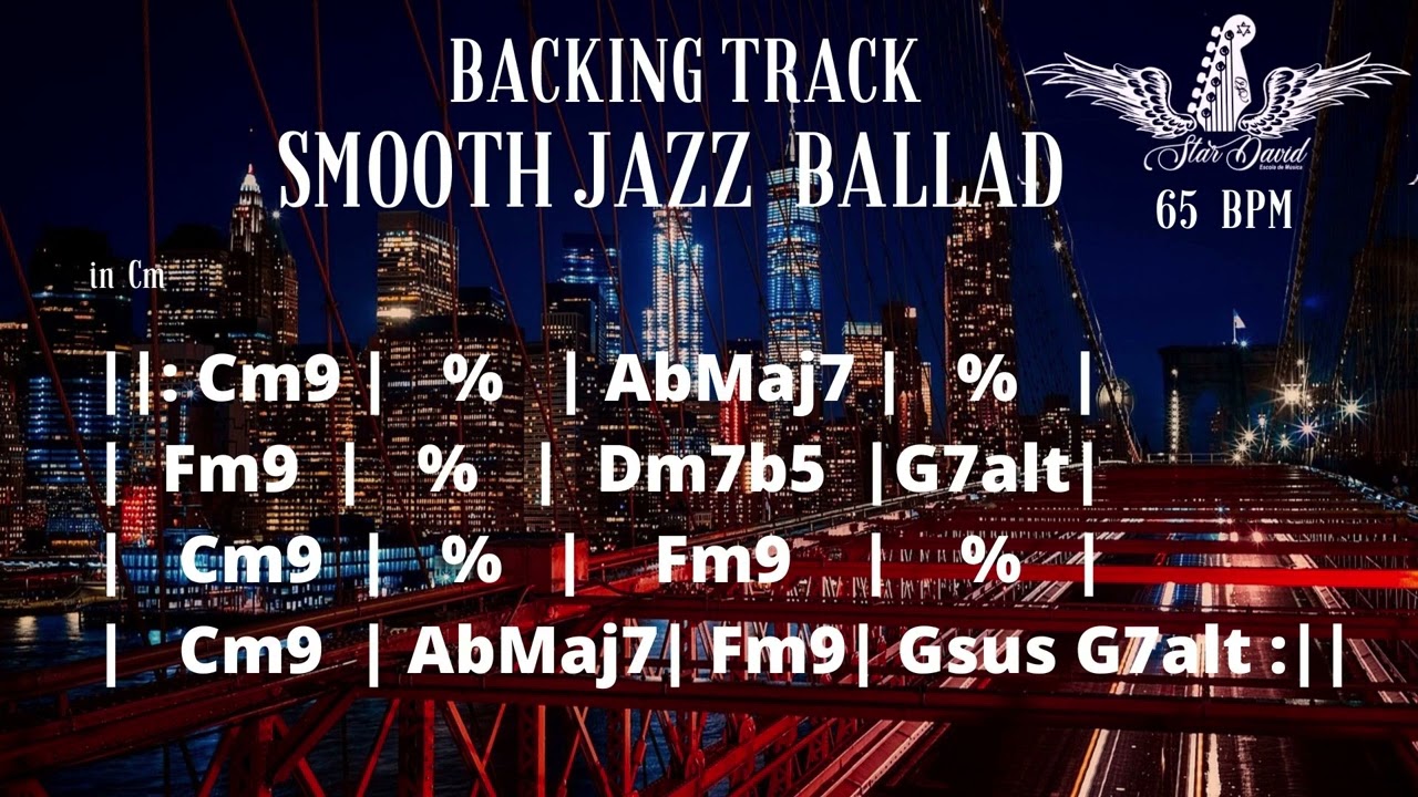 Backing Track Smooth Jazz Ballad in Cm