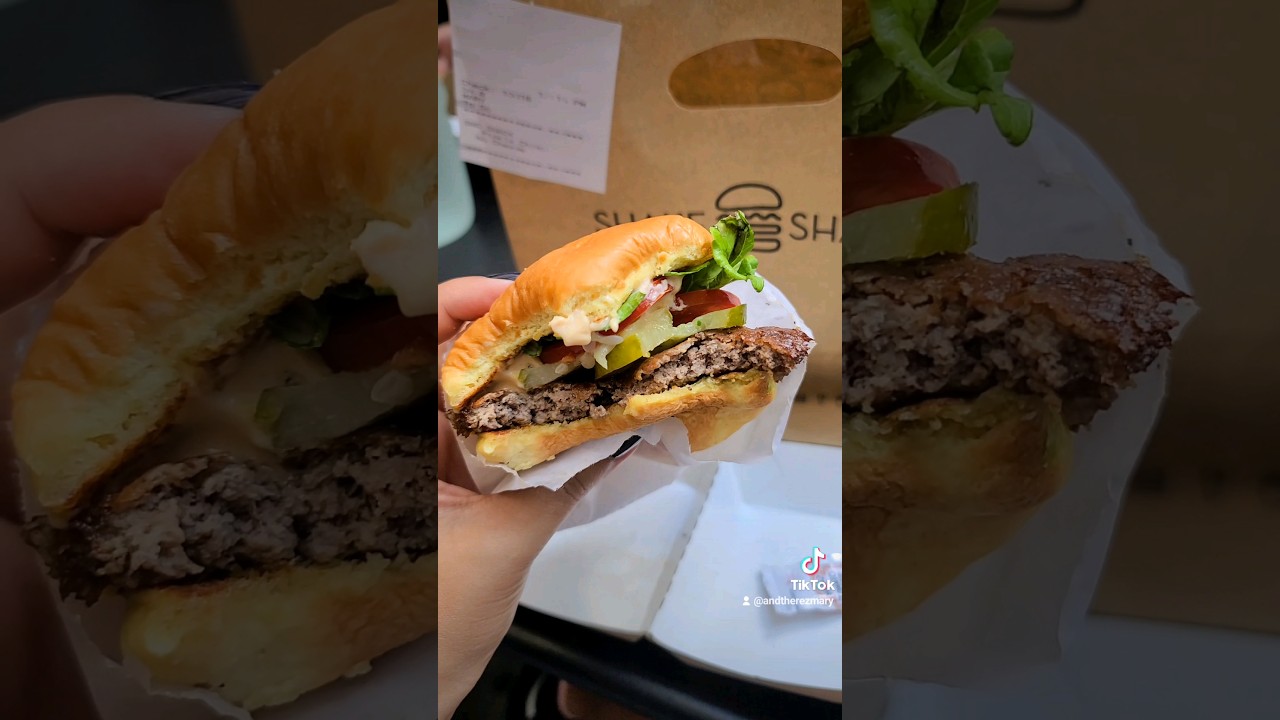 Eating Shake Shack in New York City #shakeshack
