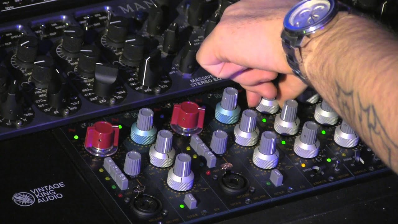 NEVE 500 series AUDIO DEMO compression, eq, and preamp