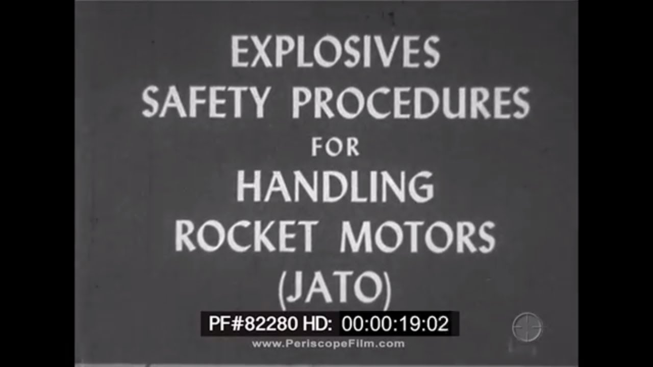 JET ASSISTED TAKE-OFF  JATO BOTTLE  HANDLING for B-47 STRATOJET INSTRUCTIONAL FILM  82280