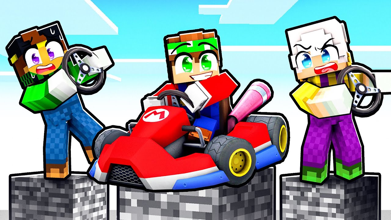 SOPRAVVIVI con i VOLANTI su UN PILASTRO DI BEDROCK in MINECRAFT!