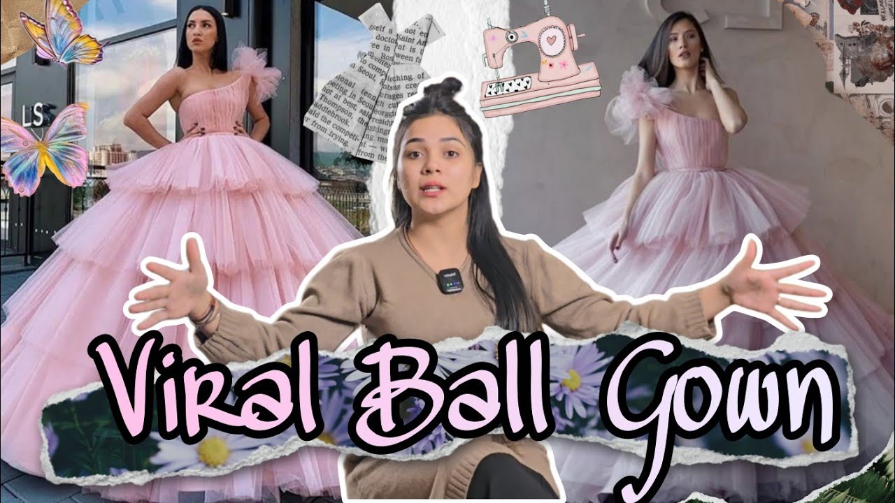 I Made the MOST BEAUTIFUL Frilled Ball Gown You'll Ever See! 😱✨ (Viral Trend Alert!)