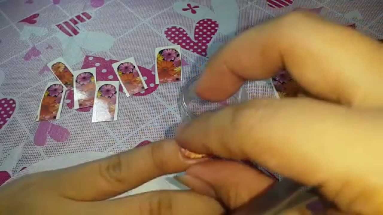 How to use Water Slide Nail Decals