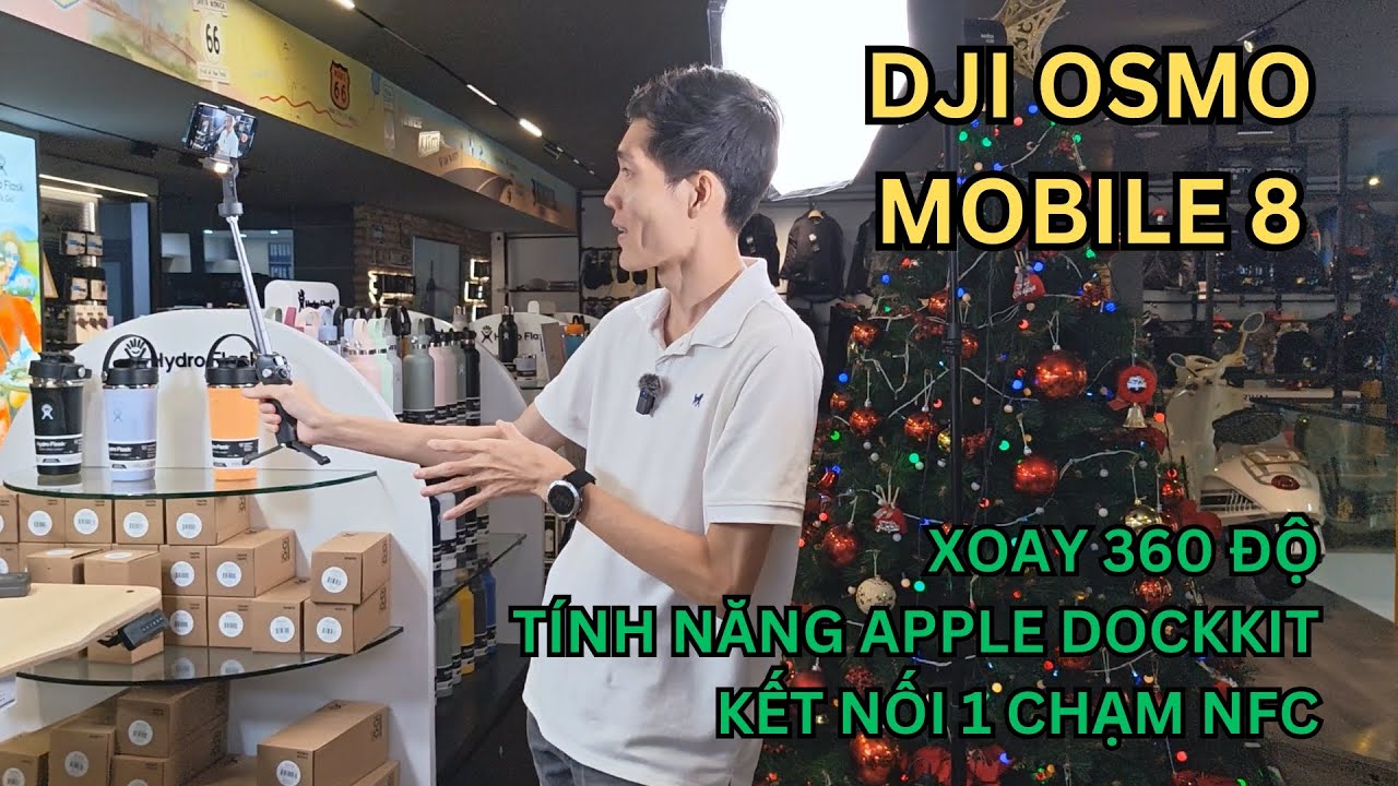 Trên tay DJI Osmo Mobile 8: Gimbal điện thoại tối ưu cho người dùng iPhone