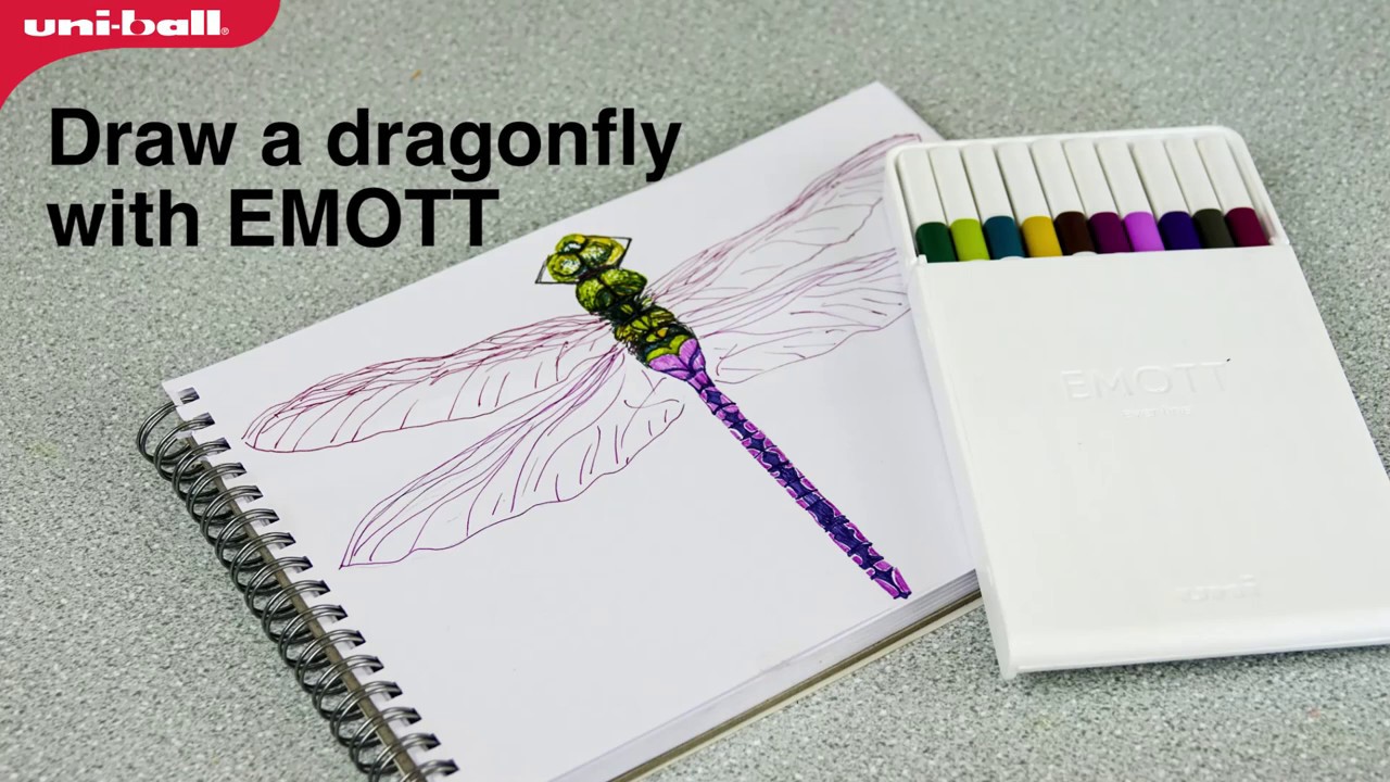 Enjoy easy drawing with EMOTT pens