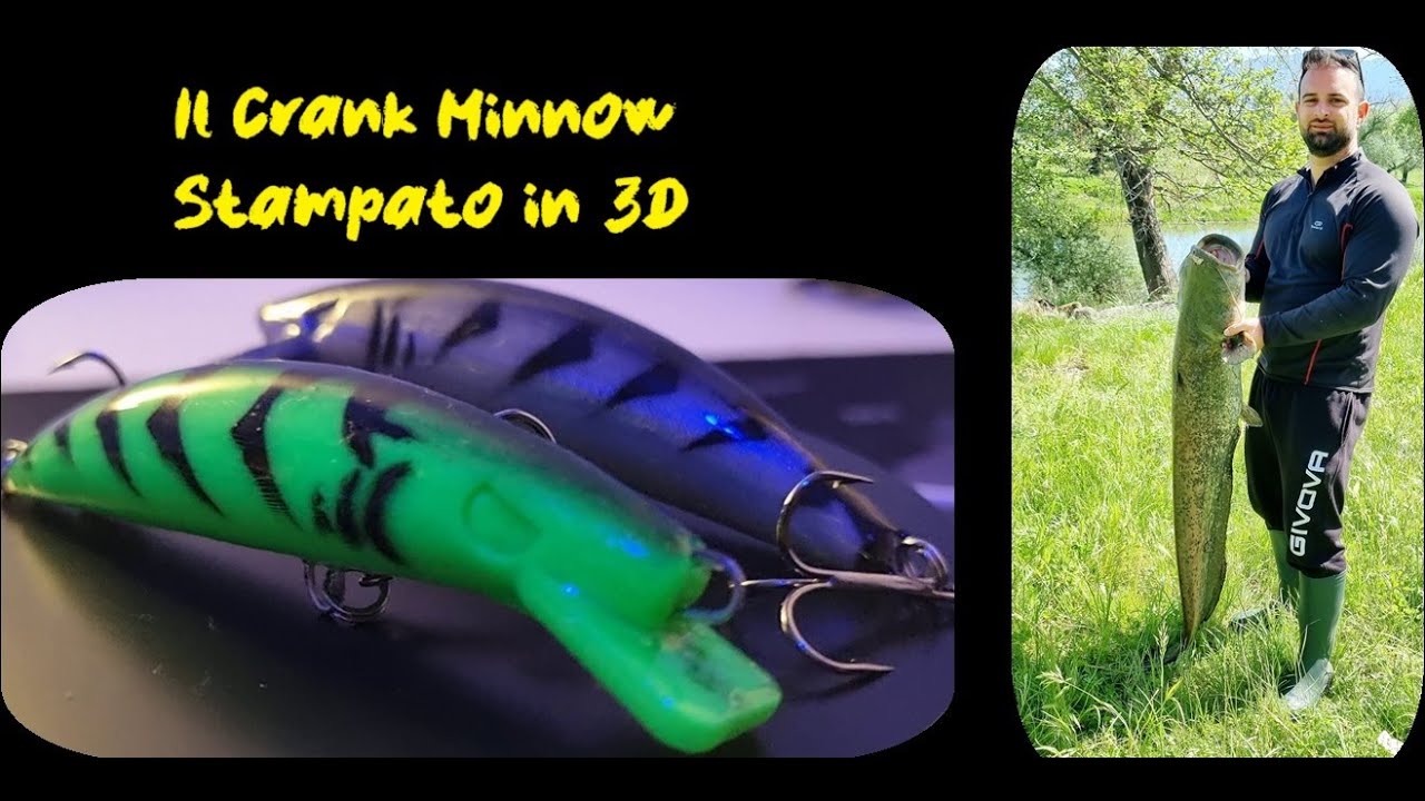 Artificiali spinning 3D Costruiamo un Crank bait minnow realizzato e stampato in 3D