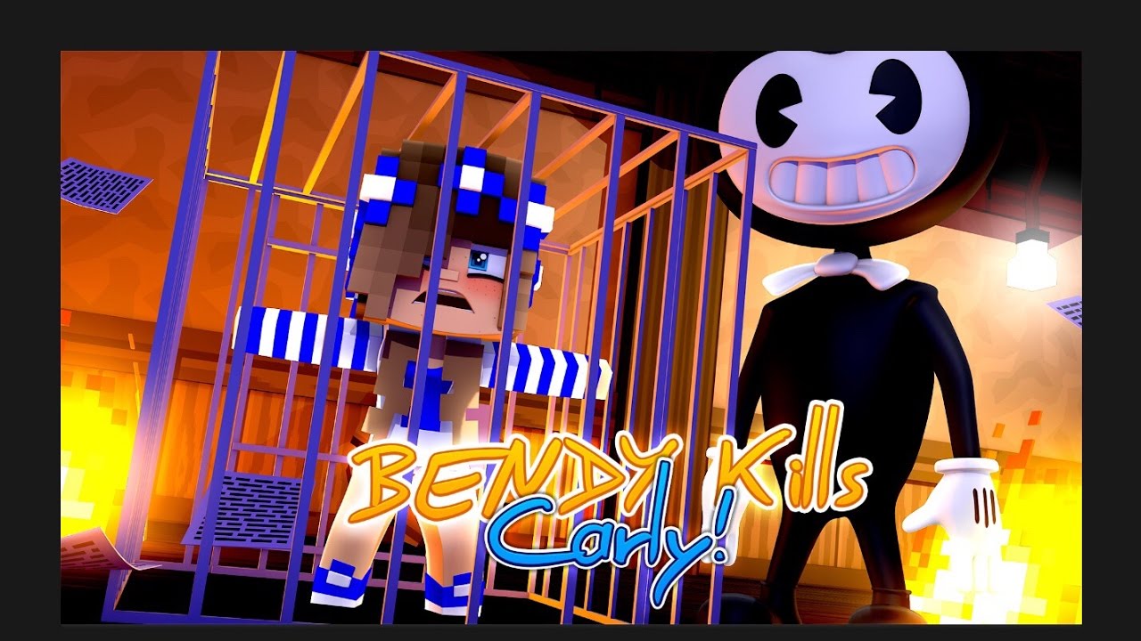 BENDY THE INK MACHINE TRICKS LITTLE CARLY!! (Minecraft Custom Roleplay)
