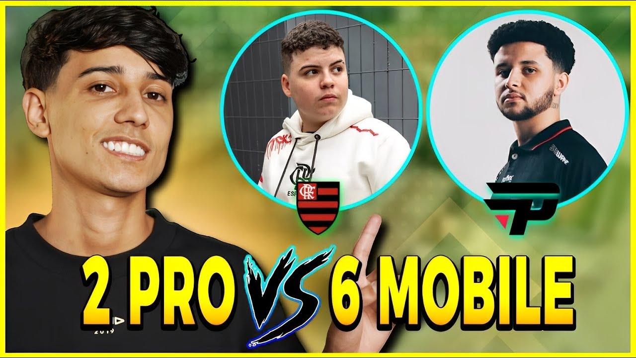 PHZIN E SIX9 NO DESAFIO DO BAK 2 PRO PLAYER vs 6 MOBILE NO FREE FIRE